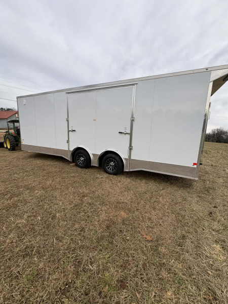 New 2026 Diamond Cargo 8.5X24TAWHT.GULLWING DOOR Car / Racing Trailer