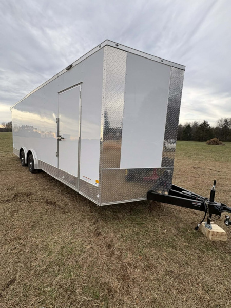 New 2026 Diamond Cargo 8.5X24TAWHT.GULLWING DOOR Car / Racing Trailer