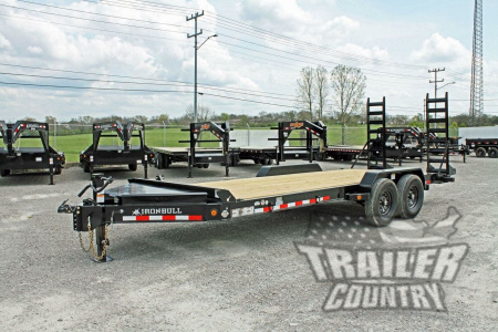 New 2026 New 7' x 22' Heavy Duty 14K Heavy Equipment Trailer w/ Spring Assisted Ramps, Heavy Duty 8  I-Beam Main Frame & Supersized Tool Box.