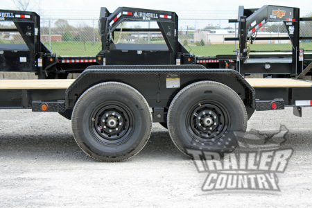 New 2026 New 7' x 22' Heavy Duty 14K Heavy Equipment Trailer w/ Spring Assisted Ramps, Heavy Duty 8" I-Beam Main Frame & Supersized Tool Box.