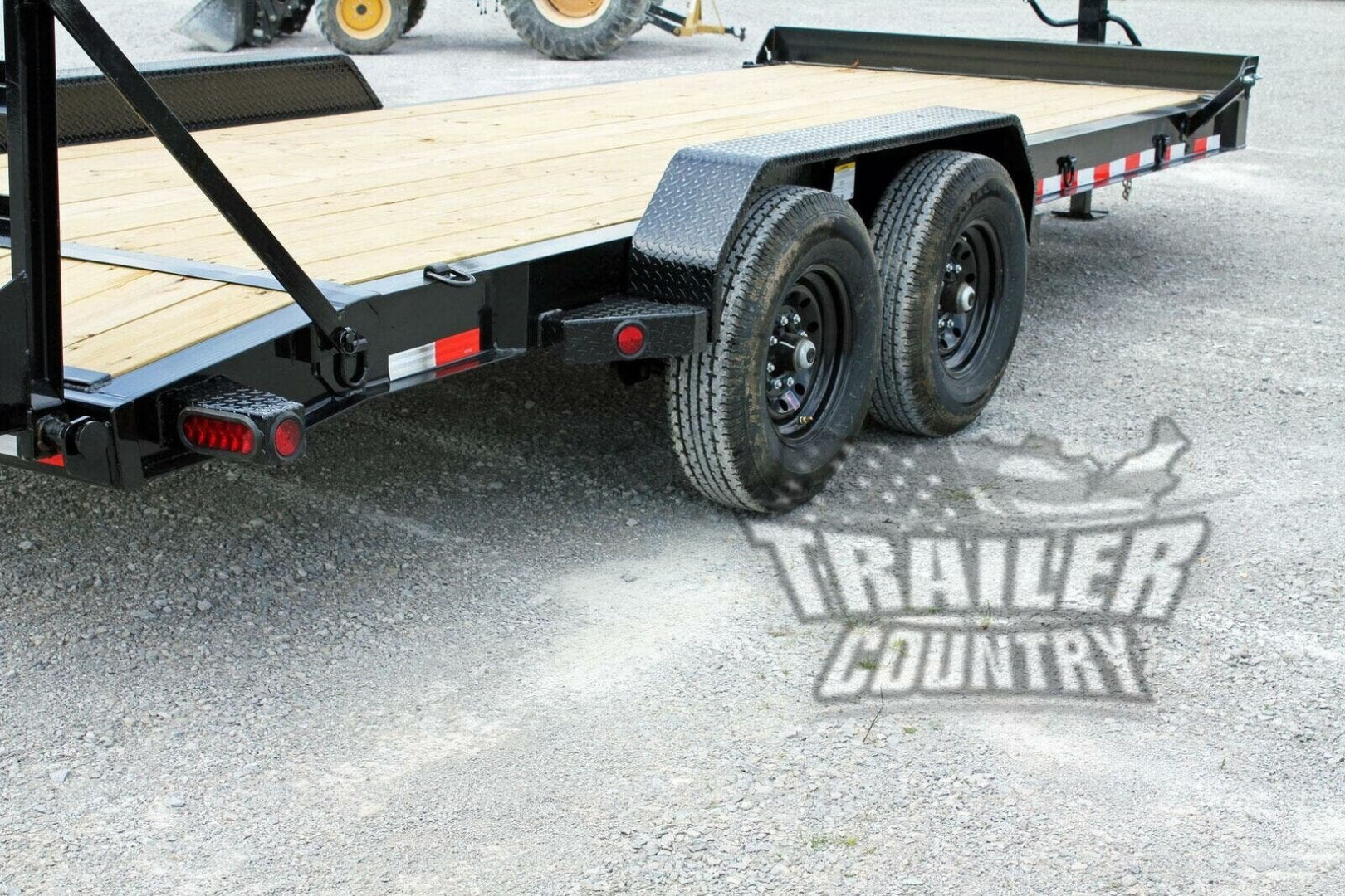 New 2026 New 7' x 22' Heavy Duty 14K Heavy Equipment Trailer w/ Spring Assisted Ramps, Heavy Duty 8" I-Beam Main Frame & Supersized Tool Box.