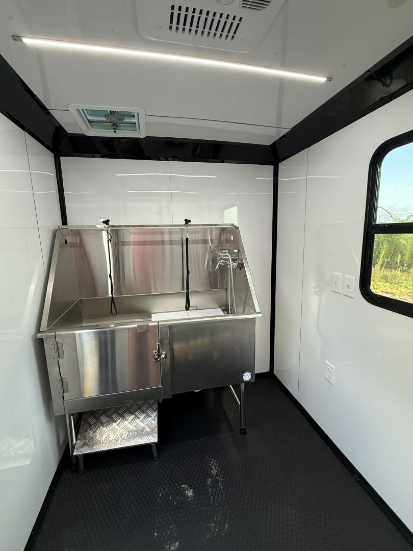 New 6X12TA Purple Pet Grooming Trailer