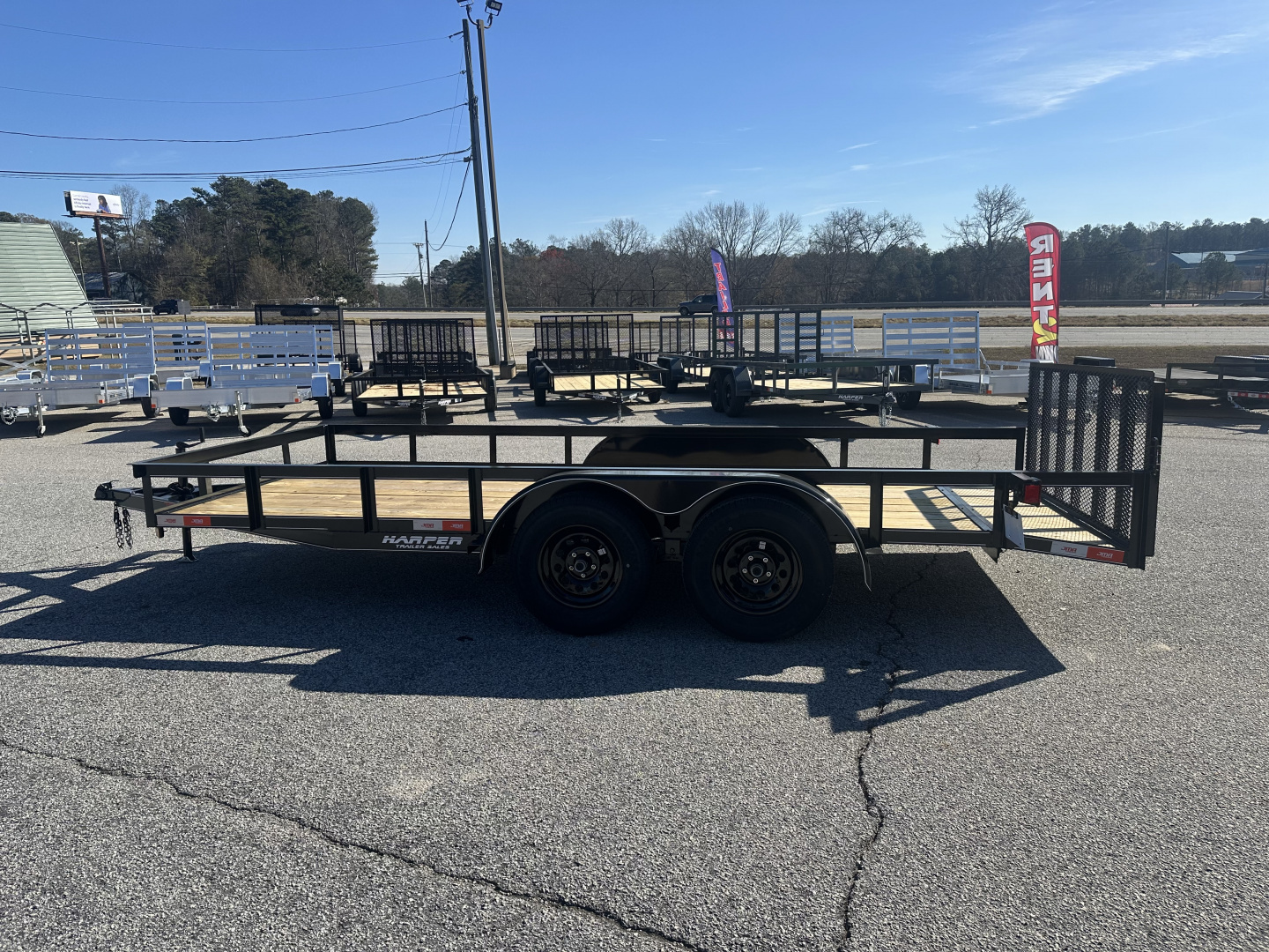 New 2026 77X16 TANDEM AXLE UTILITY TRAILER WITH BRAKES
