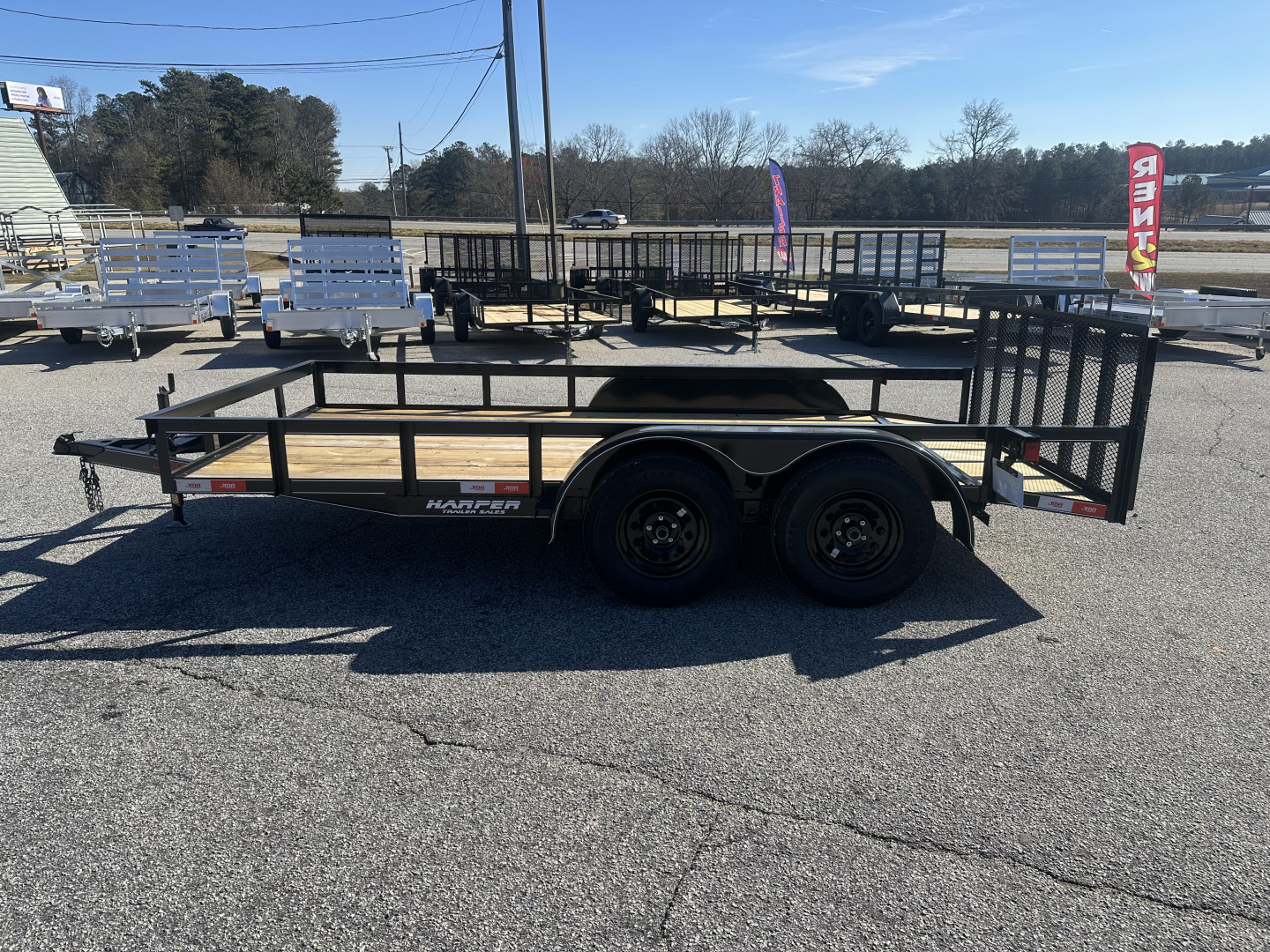 New 2026 77X14 TANDEM AXLE UTILITY TRAILER WITH BRAKES