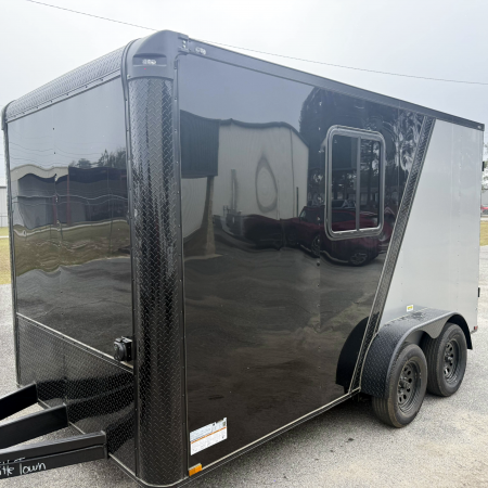 New 7X14TA Silver & Black Pet Grooming Trailer