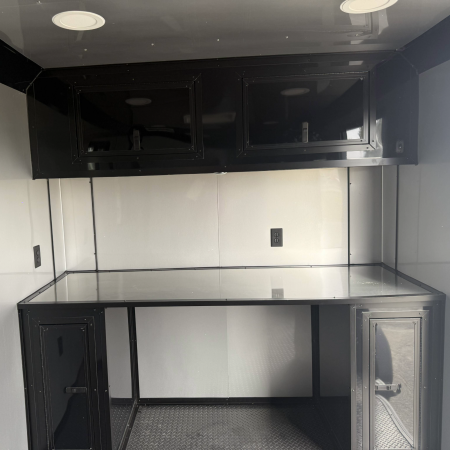 New 7X14TA Silver & Black Pet Grooming Trailer