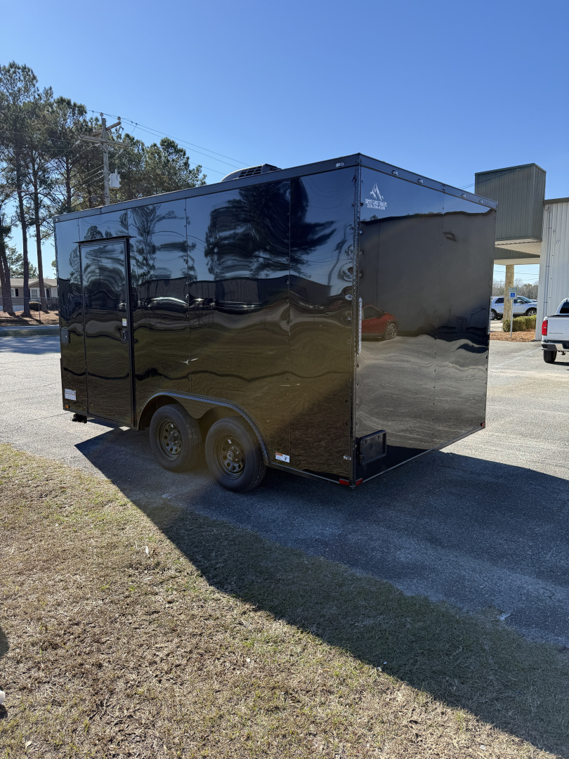 New 8.5X14TA Black Concession Trailer
