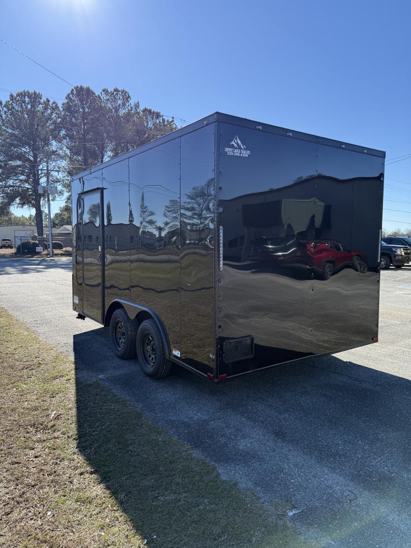 New 8.5X14TA Black Concession Trailer