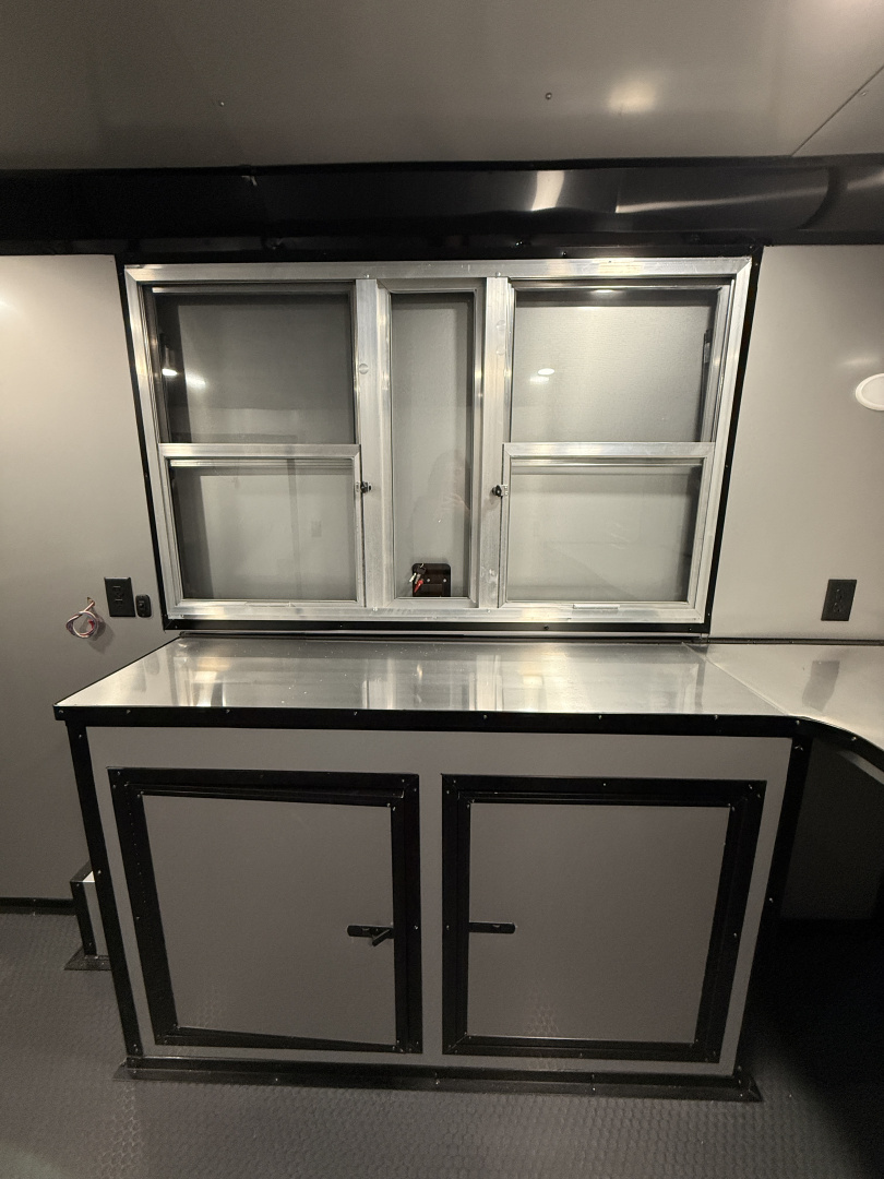 New 8.5X14TA Black Concession Trailer