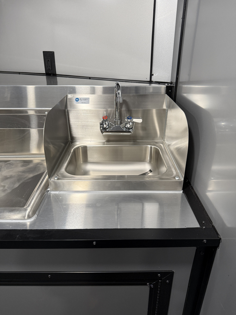 New 8.5X14TA Black Concession Trailer