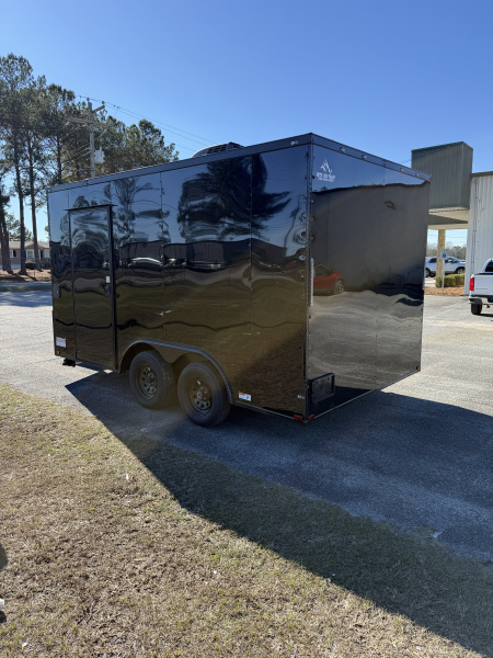 New 8.5X14TA Black Concession Trailer