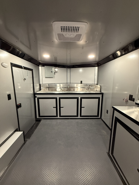 New 8.5X14TA Black Concession Trailer