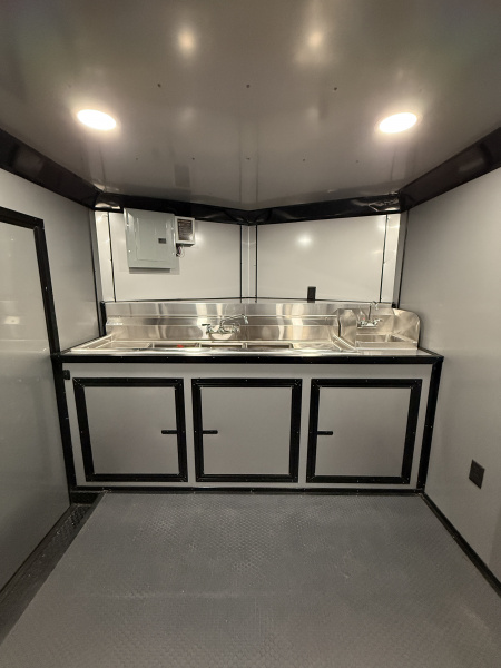 New 8.5X14TA Black Concession Trailer