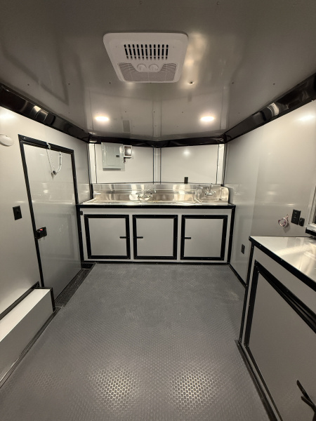 New 8.5X14TA Black Concession Trailer