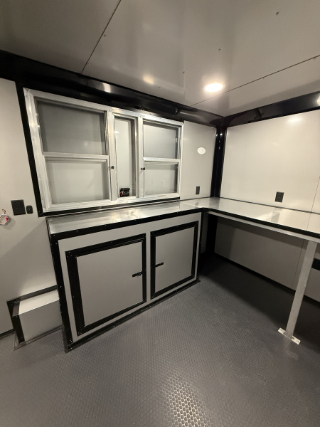 New 8.5X14TA Black Concession Trailer