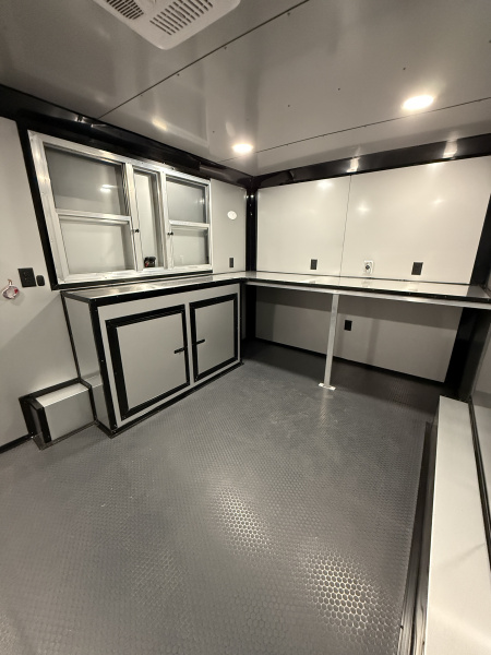 New 8.5X14TA Black Concession Trailer