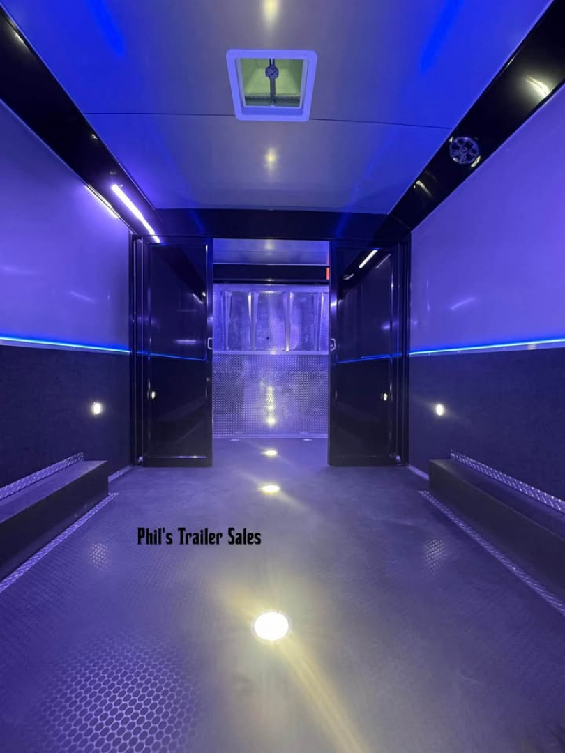 New ***PRI SHOW SPECIAL*** ONLY 1 AVAILABLE! 2026 Haulmark 8.5X34 RACE TRAILER EDGE PRO GLASS DOORS, MINI SPLIT, ELECTRIC AWNING, TONGUE BOX & MORE! Car / Racing Trailer