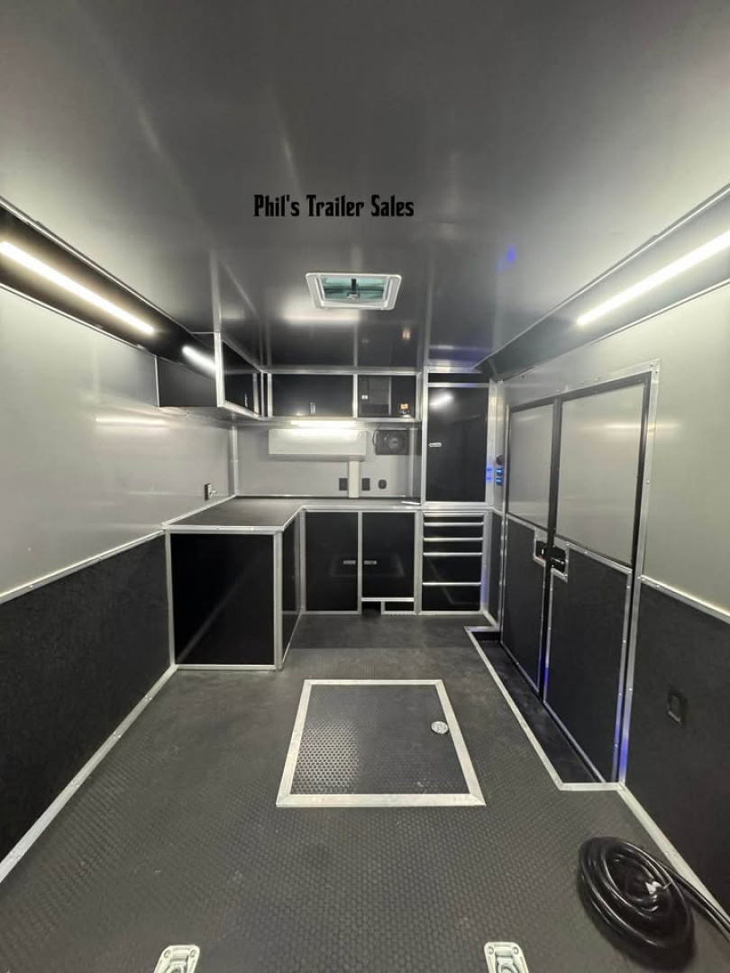 New ***PRI SHOW SPECIAL*** ONLY 1 AVAILABLE! 2026 Haulmark 8.5X34 RACE TRAILER EDGE PRO GLASS DOORS, MINI SPLIT, ELECTRIC AWNING, TONGUE BOX & MORE! Car / Racing Trailer