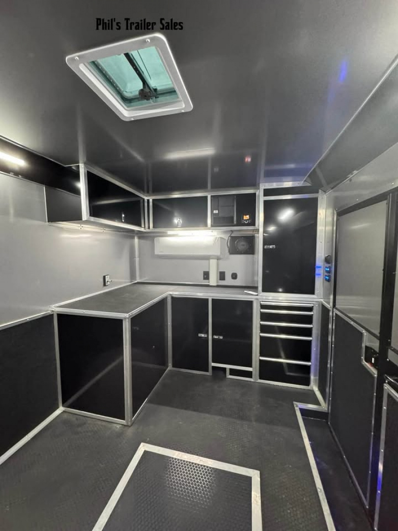 New ***PRI SHOW SPECIAL*** ONLY 1 AVAILABLE! 2026 Haulmark 8.5X34 RACE TRAILER EDGE PRO GLASS DOORS, MINI SPLIT, ELECTRIC AWNING, TONGUE BOX & MORE! Car / Racing Trailer