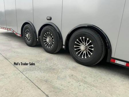 New ***PRI SHOW SPECIAL*** ONLY 1 AVAILABLE! 2026 Haulmark 8.5X34 RACE TRAILER EDGE PRO GLASS DOORS, MINI SPLIT, ELECTRIC AWNING, TONGUE BOX & MORE! Car / Racing Trailer