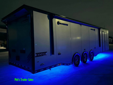 New ***PRI SHOW SPECIAL*** ONLY 1 AVAILABLE! 2026 Haulmark 8.5X34 RACE TRAILER EDGE PRO GLASS DOORS, MINI SPLIT, ELECTRIC AWNING, TONGUE BOX & MORE! Car / Racing Trailer