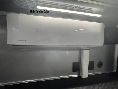 New ***PRI SHOW SPECIAL*** ONLY 1 AVAILABLE! 2026 Haulmark 8.5X34 RACE TRAILER EDGE PRO GLASS DOORS, MINI SPLIT, ELECTRIC AWNING, TONGUE BOX & MORE! Car / Racing Trailer