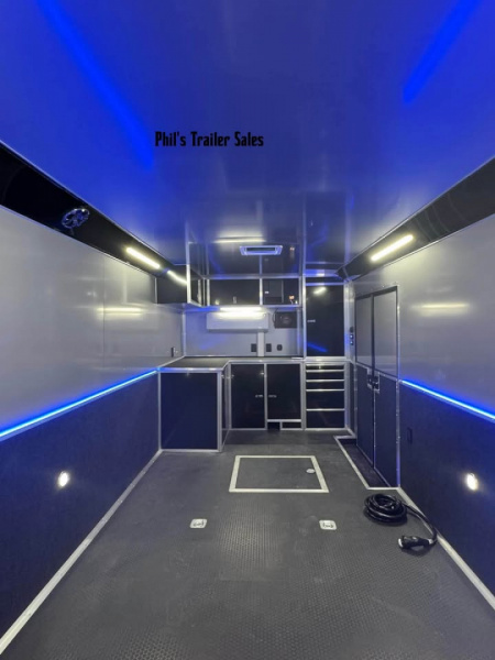 New ***PRI SHOW SPECIAL*** ONLY 1 AVAILABLE! 2026 Haulmark 8.5X34 RACE TRAILER EDGE PRO GLASS DOORS, MINI SPLIT, ELECTRIC AWNING, TONGUE BOX & MORE! Car / Racing Trailer