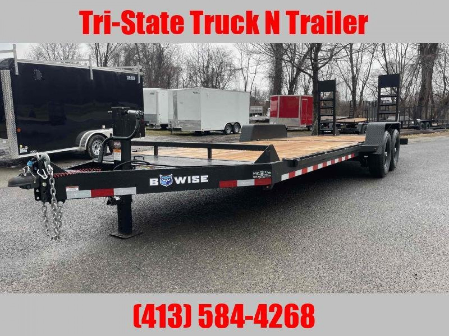 New 2026 BWISE 22' 14K GVW Equipment Trailer
