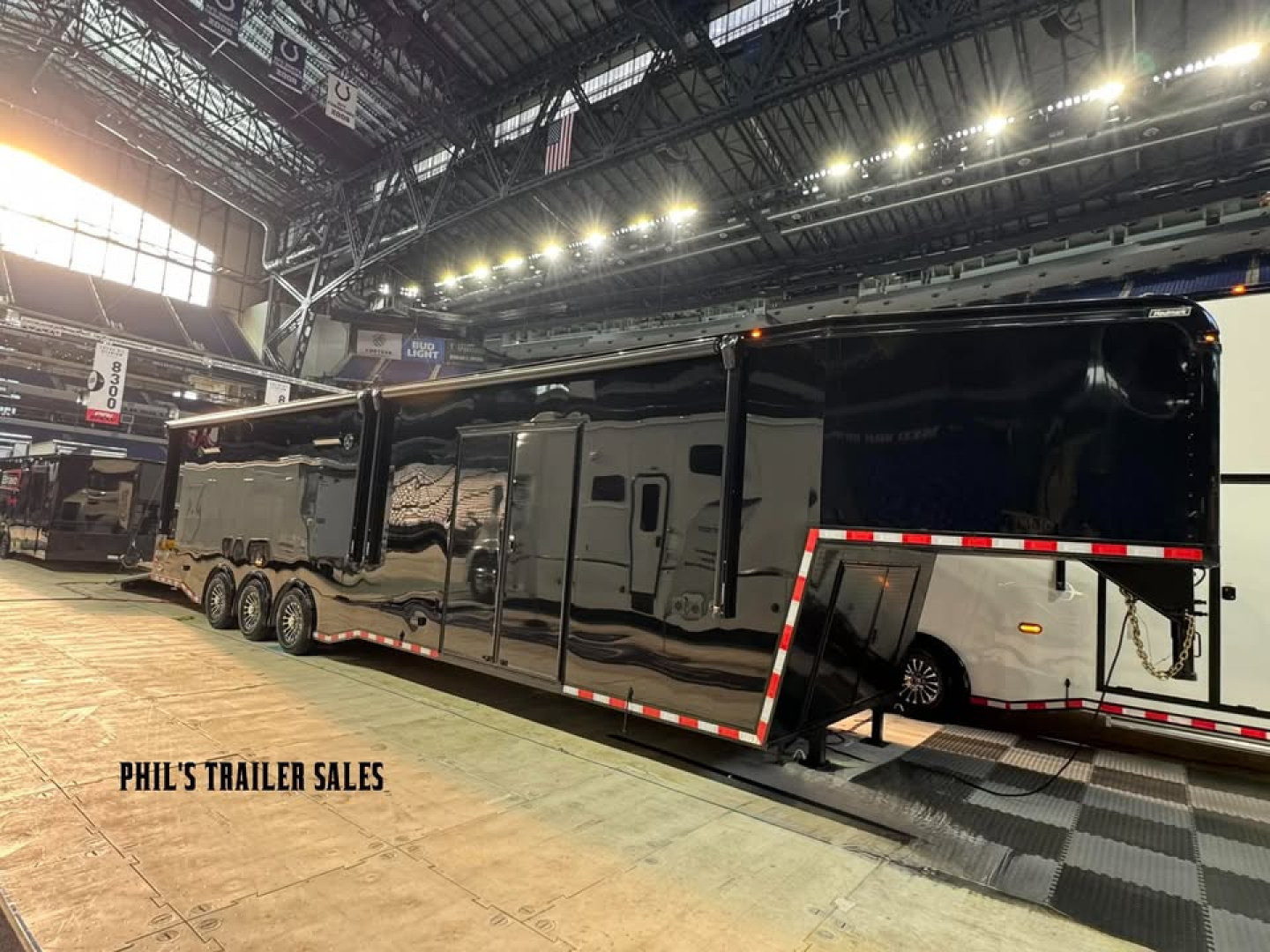 New ***PRI SHOW SPECIAL*** ONLY 1 AVAILABLE! *** 2026 Haulmark 8.5X44 EDGE PRO RACE TRAILER BATHROOM PACKAGE 2 ELECTRIC AWNINGS & AC!!! Car / Racing Trailer