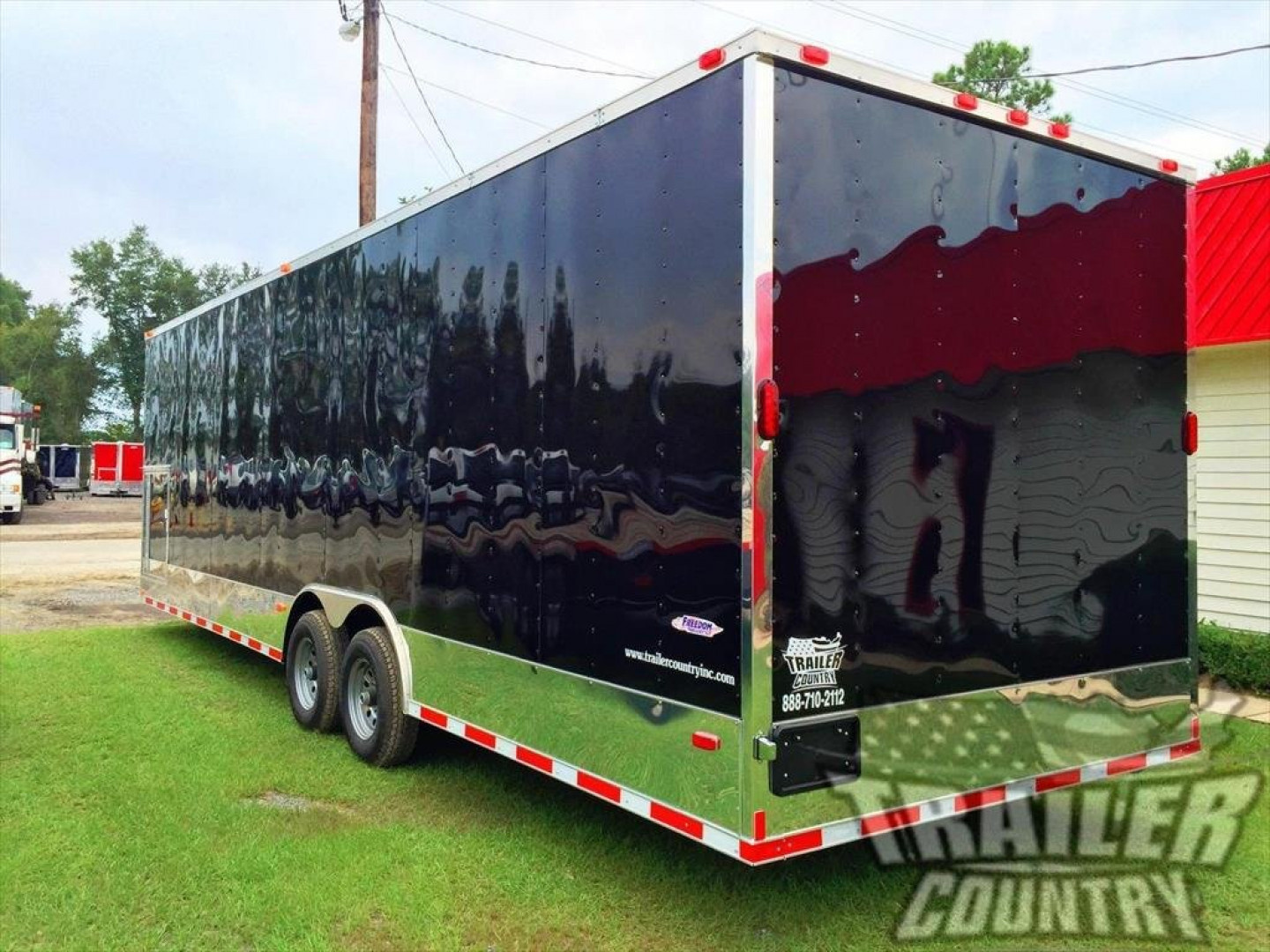 New 2026 New Heavy Duty Elite Series Model 8.5 x 28 Tandem Axle, V-Nosed Enclosed Trailer w/ Vending Options