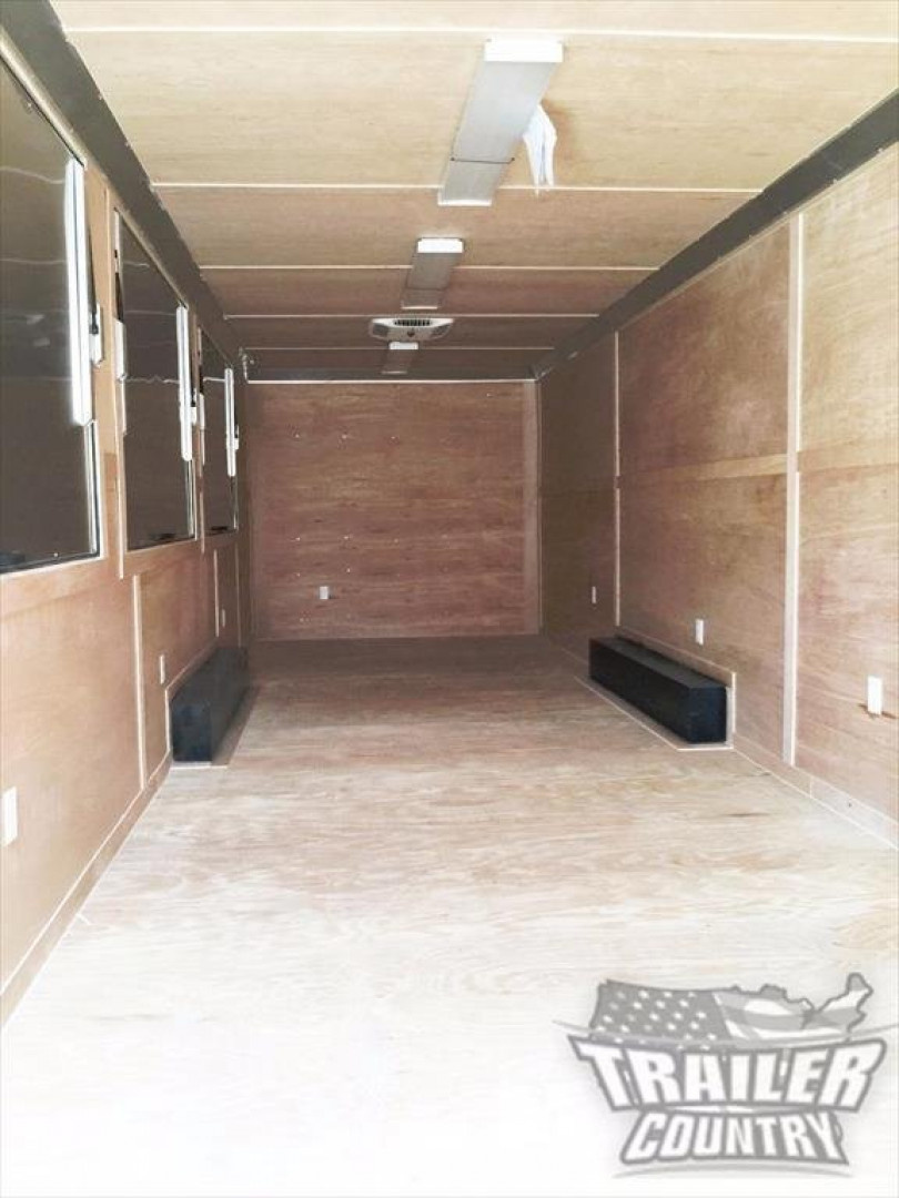 New 2026 New Heavy Duty Elite Series Model 8.5 x 28 Tandem Axle, V-Nosed Enclosed Trailer w/ Vending Options