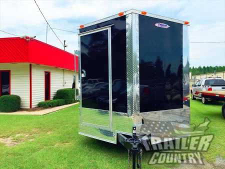 New 2026 New Heavy Duty Elite Series Model 8.5 x 28 Tandem Axle, V-Nosed Enclosed Trailer w/ Vending Options