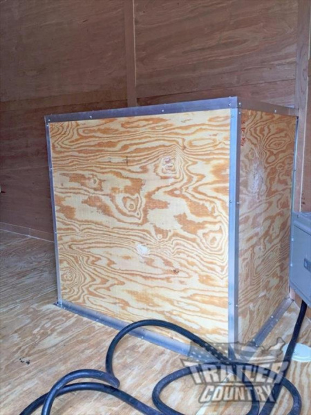 New 2026 New Heavy Duty Elite Series Model 8.5 x 28 Tandem Axle, V-Nosed Enclosed Trailer w/ Vending Options