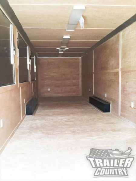 New 2026 New Heavy Duty Elite Series Model 8.5 x 28 Tandem Axle, V-Nosed Enclosed Trailer w/ Vending Options