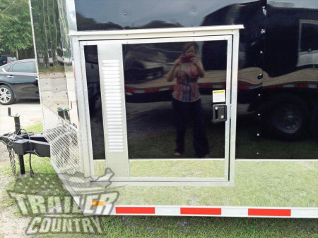 New 2026 New Heavy Duty Elite Series Model 8.5 x 28 Tandem Axle, V-Nosed Enclosed Trailer w/ Vending Options