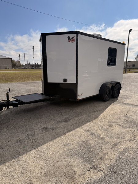 New 2025 Quality Cargo 7X12TA White Splicing Trailer Office Trailer