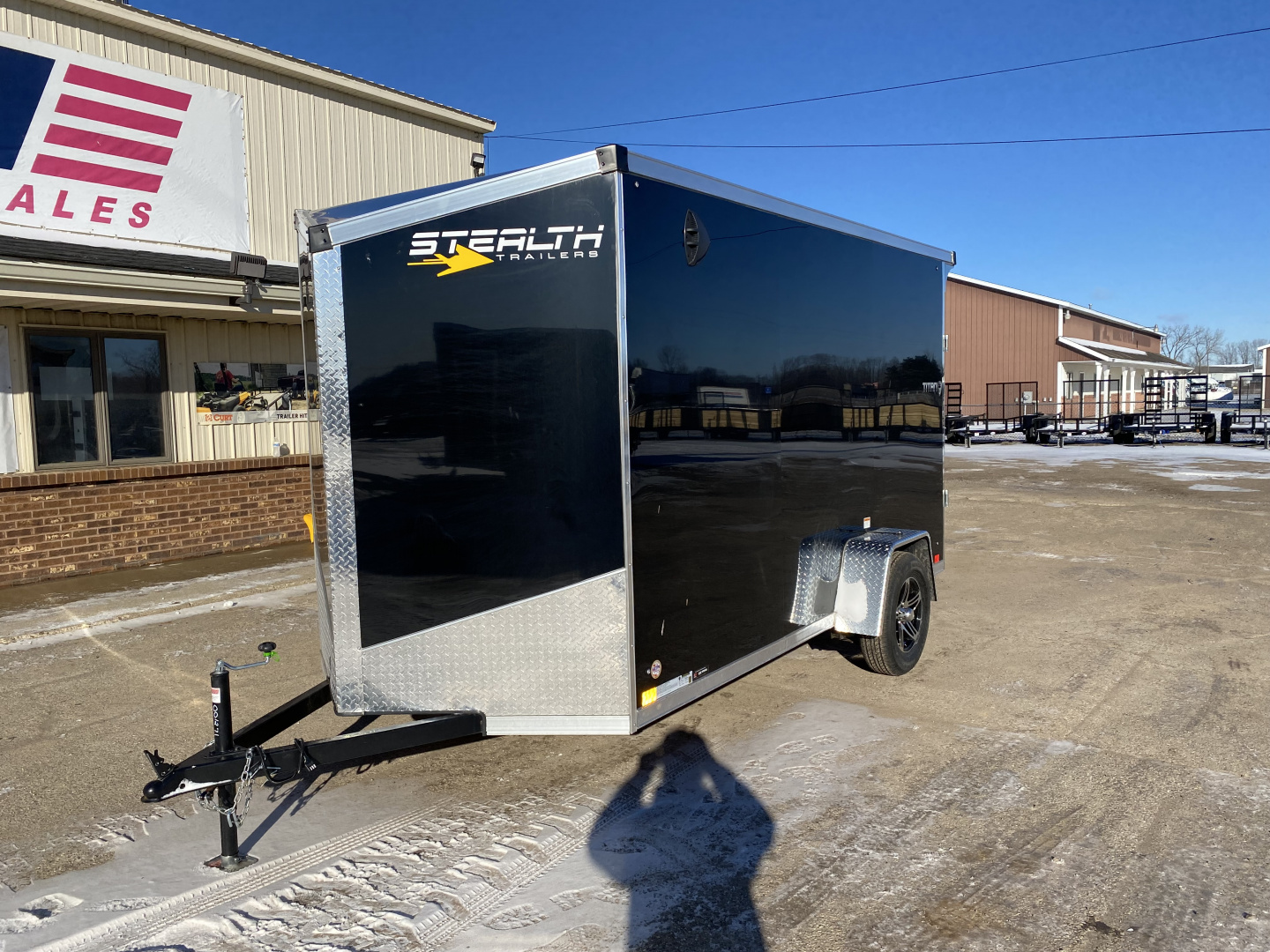 New 2026 Stealth Trailers 6x12 V-Nose Titan W/Ramp Door Cargo / Enclosed Trailer