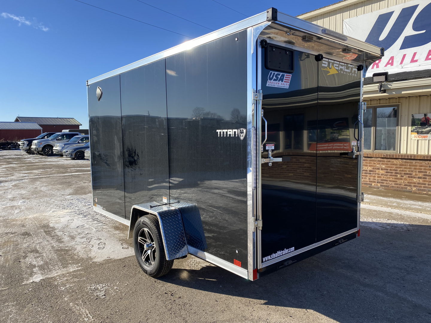 New 2026 Stealth Trailers 6x12 V-Nose Titan W/Ramp Door Cargo / Enclosed Trailer
