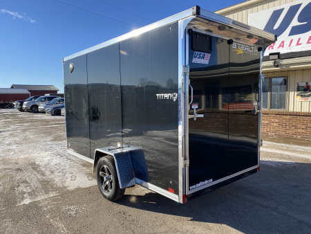 New 2026 Stealth Trailers 6x12 V-Nose Titan W/Ramp Door Cargo / Enclosed Trailer