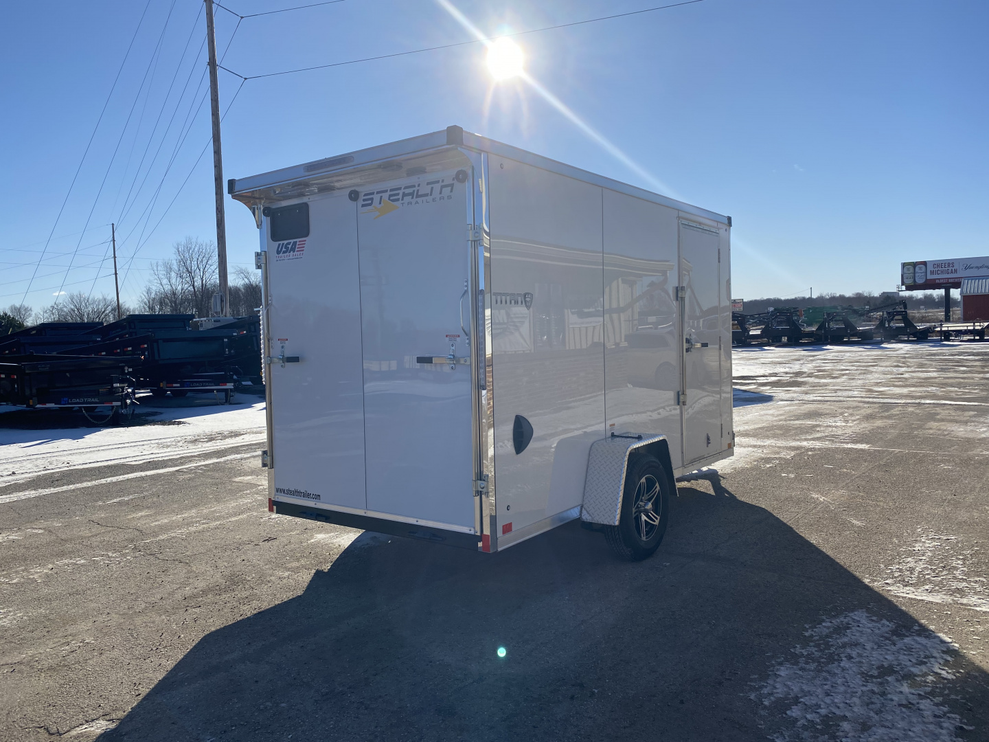 New 2026 Stealth Trailers 6x12 V-Nose Titan W/Ramp Door Cargo / Enclosed Trailer