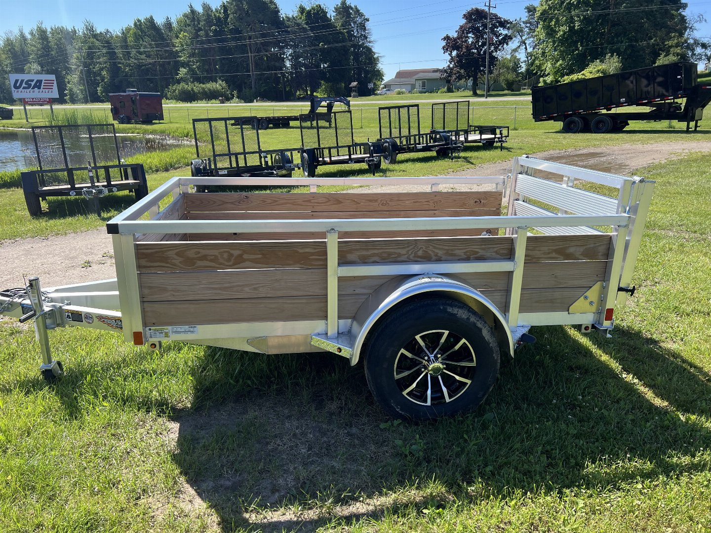 New 2026 H&H Trailers H&H Trailers 5X8 ALUMINUM WOODSIDE Landscape Trailer Landscape Trailer