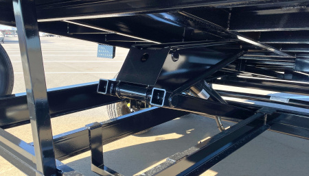 New MAXX-D DKX 14' Scissor Hoist Dump Trailer 14,000 GVWR, 10 Gauge, 24" Sides, Black, Spare, Ramps