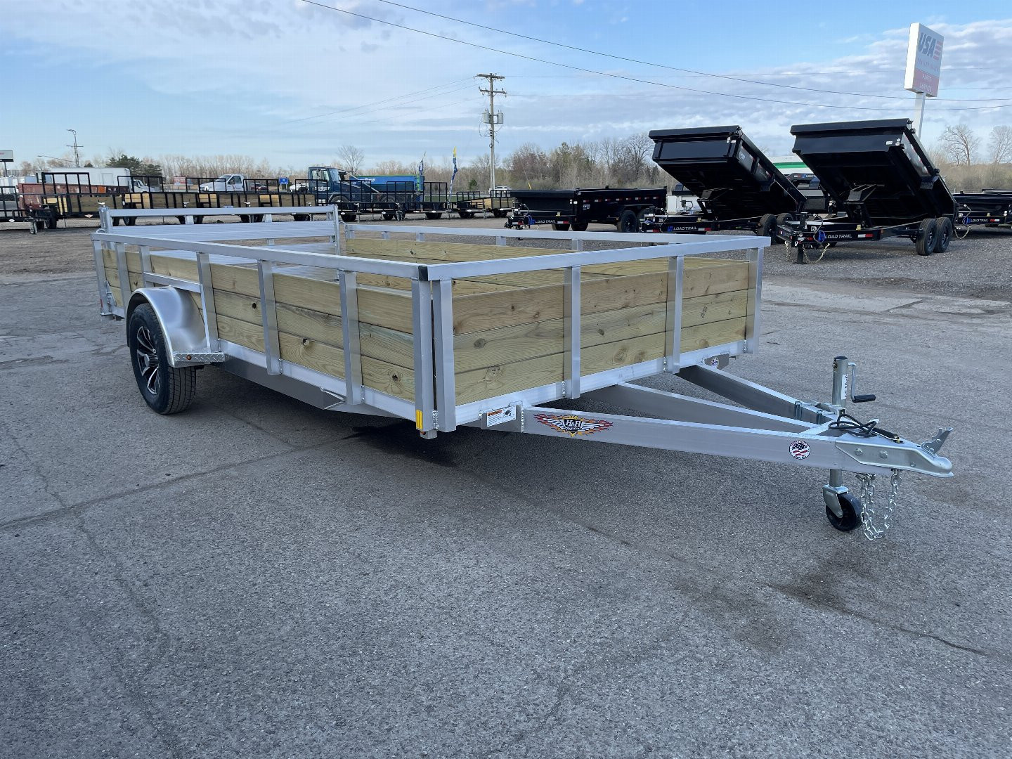 New 2025 H&H Trailers 82X14 Aluminum 3K Woodside Landscape Trailer