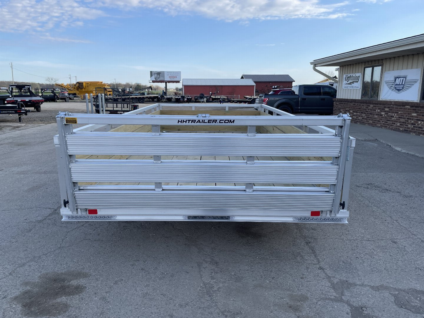 New 2025 H&H Trailers 82X14 Aluminum 3K Woodside Landscape Trailer