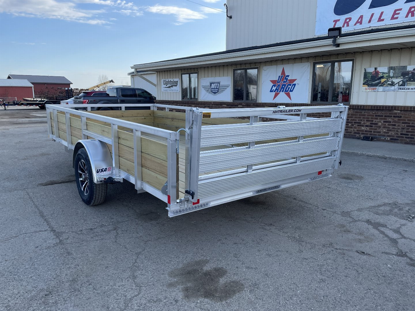 New 2025 H&H Trailers 82X14 Aluminum 3K Woodside Landscape Trailer