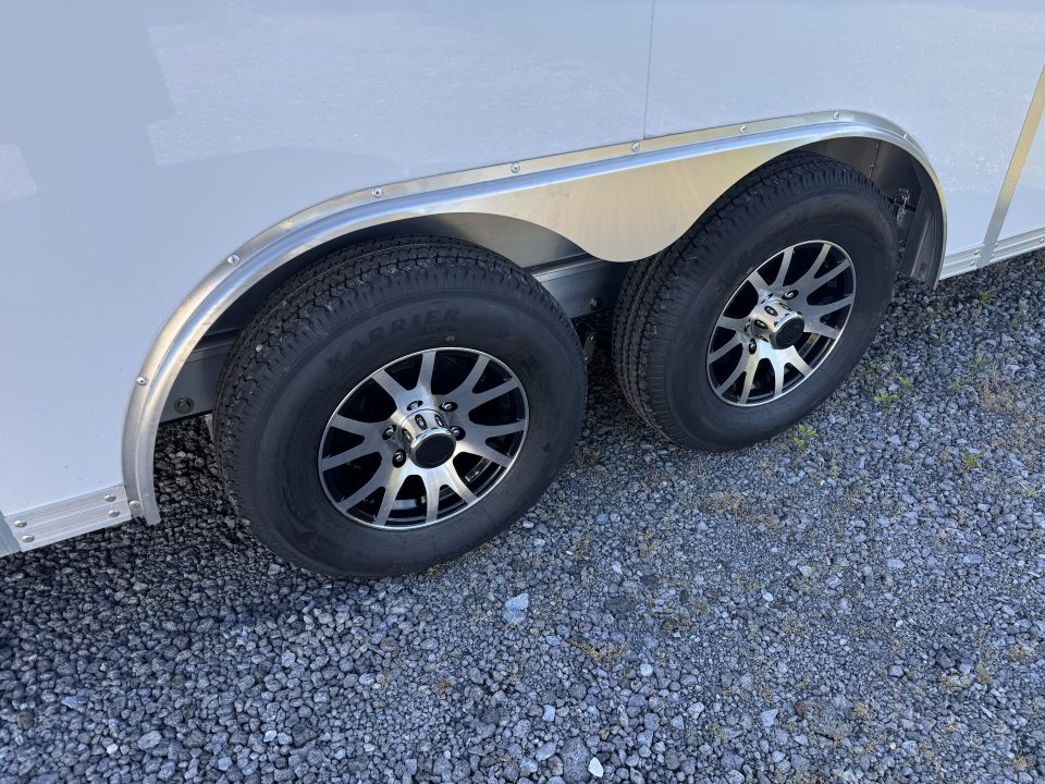 New 2026 E-Z Hauler EZEC8.5X24CH XLT PRO Car Hauler 7 FOOT 1 INCH INTERIOR HEIGHT ELITE ESCAPE DOOR .080 POLY CORE SIDES FREE ALUMINUM WHEEL UPGRADE