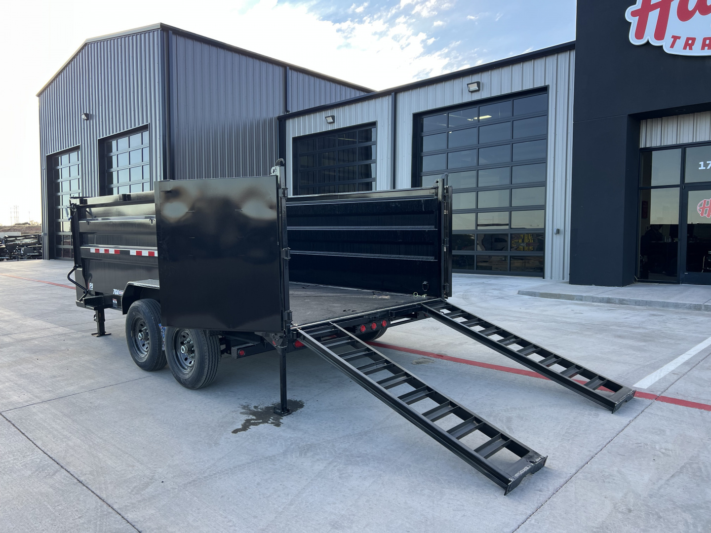 New 2026 PJ 83"x14' GN Tandem Axle Low Pro High Side Dump w/ 48" Sides – DM