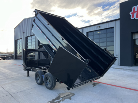 New 2026 PJ 83"x14' GN Tandem Axle Low Pro High Side Dump w/ 48" Sides – DM