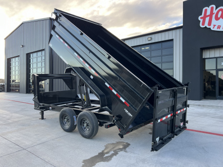 New 2026 PJ 83"x14' GN Tandem Axle Low Pro High Side Dump w/ 48" Sides – DM