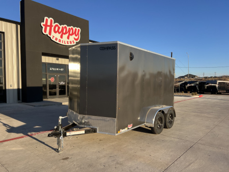 New 2026 Compass 6'x12' Enclosed Cargo Trailer - Indigo DLX